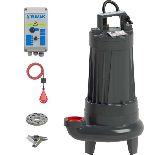Sumak SBRT40/2 Bıçaklı Foseptik Dalgıç Pompa Trifaze (380V) 4 Hp - 1