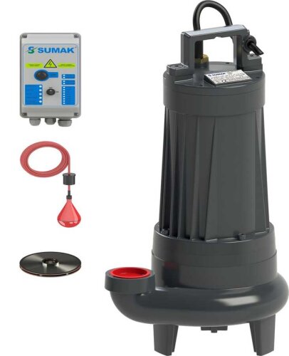 Sumak SDT25/2 Temiz Su Dalgıç Pompa Trifaze (380V) 3 Hp - 1