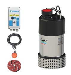 Sumak SDTV 30/2 ZY Trifaze 380 Volt Gömlek Soğutmalı 3 HP Dalgıç Pompa - 1
