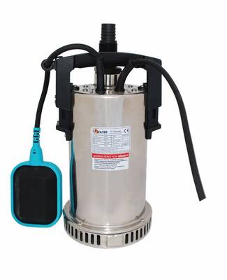 Water Sound QSB-2JH-550 Paslanmaz Gövdeli Drenaj Dalgıç Pompa, Şamandıralı 8 mss 9 m3/h - 1